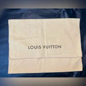 Vintage Louis Vuitton Cream Dust Bag -Read the description